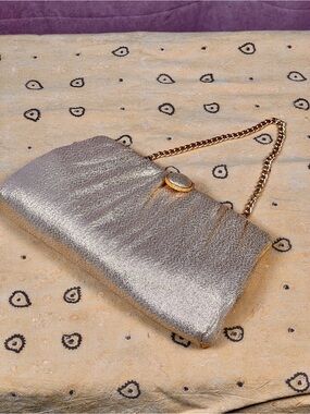 Vintage Harry Levine Gold Glittery Handbag/Clutch